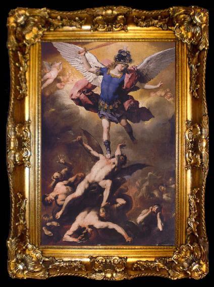 framed  Luca  Giordano The Fall of the Rebel Angels, ta009-2